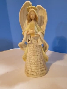 Psalms 23 Comfort Angel Holding Candle Does Not Light Up - Picture 1 of 6