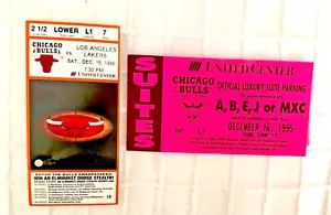 Bulls v Lakers 16.12.95 Ticket Stub Jordan 20 Pippen 33 Kukoc 22 Rodman 15 Reb - Bild 1 von 2