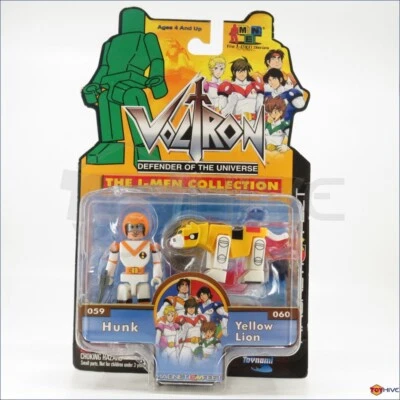 Voltron Defender of the Universe - Hunk & Yellow Lion - Toynami I-Men dent worn - Image 1 of 4