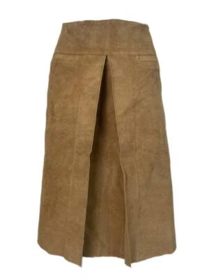 Falda para mujer ELIZABETH MCKAY marrón línea A #3025 14 nueva con etiquetas Foto 1 de 3