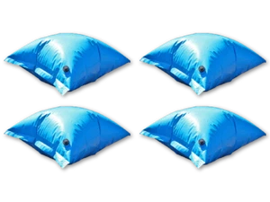 Poolkissen Luftkissen PREMIUM aufblasbar PVC Pool Winterabdeckplane blau 4 x - Bild 1 von 1