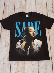 NEW- SADE- BLUE LETTERS - T-SHIRT