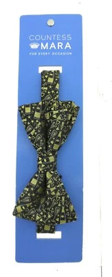 Pajarita con botellas de copa de vino negras y doradas de vacaciones Countess Mara para hombre Foto 1 de 3