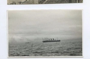 1938 SS Paris Real Photo Postcard RPPC - CGT French Line - Picture 1 of 2