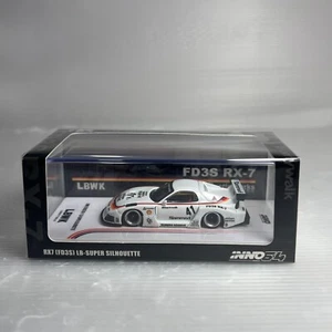 1/64 INNO64 Mazda RX7 FD3S LB-SUPER SILHOUETTE White Slammed LBWK - Picture 1 of 2