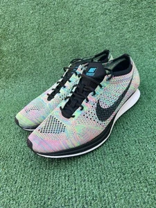Nike Flyknit Racer Mens Size 10 Running Shoes Multicolor 526628-304 - Picture 1 of 17