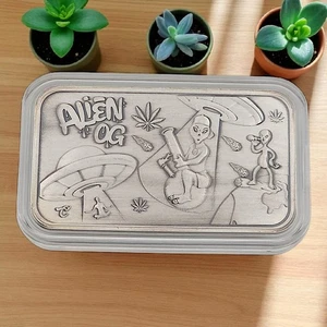 Barra de plata Alien OG It's Always 420 - Castronomics - envejecida de 1 oz .999 #14/35 - Imagen 1 de 3