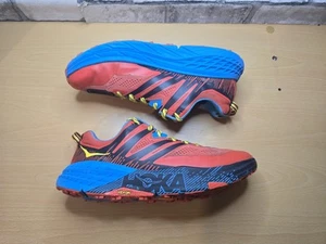 HOKA One One speedgoat 3 blu/rosso taglia UK 9 taglia US 9,5 suola Vibram - Foto 1 di 14