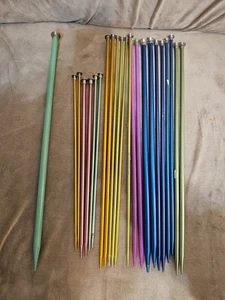 Agujas de tejer 11 pares de aluminio  - Imagen 1 de 1