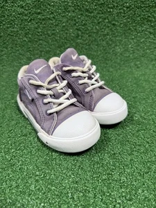 Vintage Nike Ole Skool Tennis Shoes Size 7C Purple Suede - Picture 1 of 8