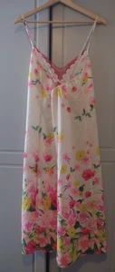 Ted Baker Ladies White Nightie Pink & Yellow Flowers Sz 14 Gorgeous! - Picture 1 of 10
