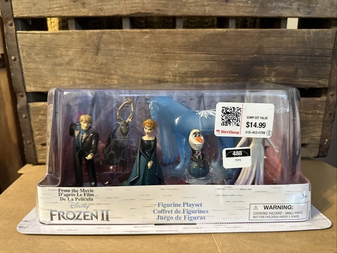 Disney Frozen II Playset Action Fig 6pc Set Elsa Anna Olaf Sven Kristoff Nokk Cover