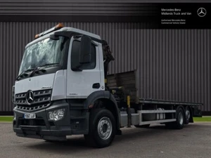 Mercedes-Benz Arocs 2530 Flatbed with Palfinger Crane - Picture 1 of 24