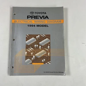 1994 Toyota Previa Van Electrical Wiring Diagram Manual DX LE S/C All-Trac - Picture 1 of 7