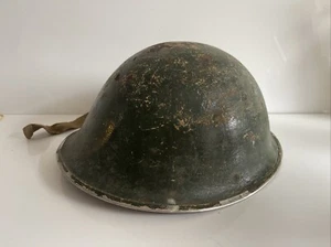 Original WW2 British / Canadian Army Mk3 Turtle Helmet & Liner - Picture 1 of 9