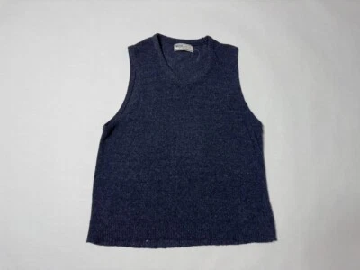 Chaleco Suéter Tejido Lana Azul Años 70 Para Hombres Talla Grande Forge Ltd Munsingwear De Colección Foto 1 de 4