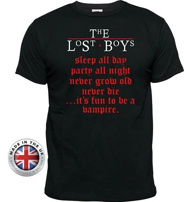Camiseta LOST BOYS 'Fiesta Toda la Noche' Camiseta Vampiro. Unisex años 80, damas ajustadas Foto 1 de 4