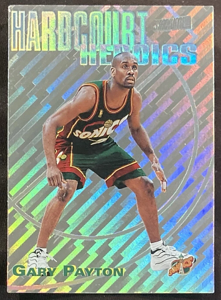 Gary Payton 1997 体育场俱乐部 Hardcourt 英雄插入 #H2 SuperSonics — 第 1/1 张图片