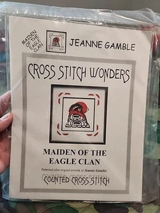 Cross Stitch Wonders Maiden of the Eagle Clan Jeanne Gamble Cross Stitch KIT - Picture 1 of 2