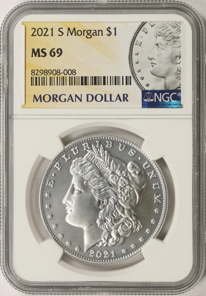 2021-S $1 Morgan Dollar NGC MS69 - Image 1 of 4