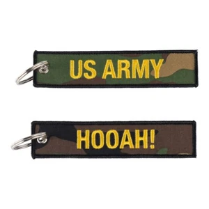 Schlüsselanhänger  Hooah US Army    ca 12.5x 3 cm - Picture 1 of 1