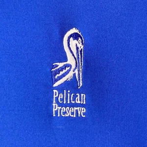 Pelican Preserve Golf Course Ft Myers Foot Joy Mens Golf Shirt Size Large Blue - Picture 1 of 12