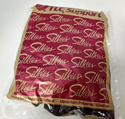 Silkies TLC Support Pantyhose X-Tall Navy Blue 020407 New NOS Total Leg Control - Image 1 of 4