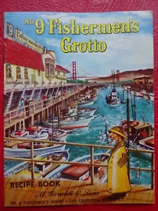 NO.9 FISHERMEN'S GROTTO RECIPE BOOK-8.3 CMS X 10.7 CMS-M. GERALDI & SONS - Picture 1 of 12