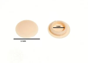 Push Fit Screw Cover Cap Brown No. 6 & No. 8 ( Pack 50 ) - Picture 1 of 1