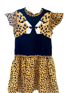 NWT Stella McCartney Kids Girls Teen cheetah print dress Size 14 - Picture 1 of 4