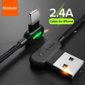 MCDODO L Shape Fast Charging Cable Sync Data USB Charger For iPhone/iPad,Type C - Picture 1 of 13