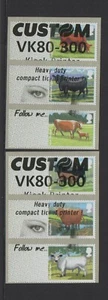 CATTLE CUSTOM TEST STRIPS TYPE 1 BOLD EYES COMPLETE SET 6 NCR POST GO - SCARCE - Picture 1 of 1