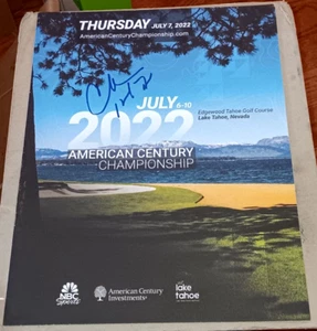 CHARLES BARKLEY SUNS 76ERS SIGNED 2022 AMERICAN CENTURY CHAMPIONSHIP PROGRAMM COA - Bild 1 von 2