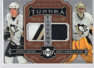 * 2007-08 Artifacts Tundra Tandems Patches Sidney Crosby / M.A. Fleury [06/35] - Picture 1 of 2
