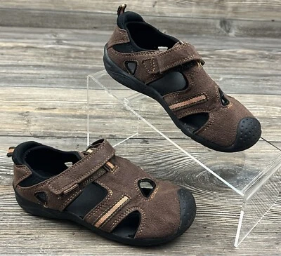 Sandalias Pediped Niños Pequeños Talla 13 Zapatos Cuero Marrón Exterior Agua Camping Foto 1 de 4