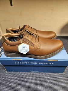 New Nunn Bush Bayridge Plain Toe Oxford Brown Sz 12 M 84903 - Picture 1 of 9