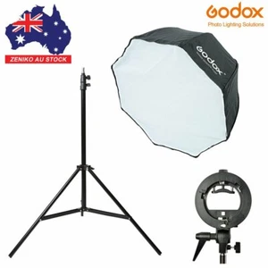 AU GODOX 80cm 32" Octagon Umbrella Softbox+2m Light Stand+S-type For Speedlite - Picture 1 of 12