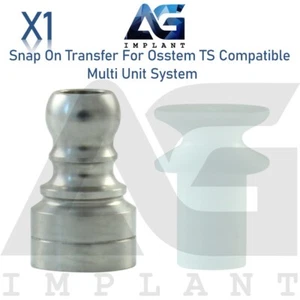 Snap On Transfer Prosthetics For Lab Fit Multi Unit 0sstem® TS System - Picture 1 of 5