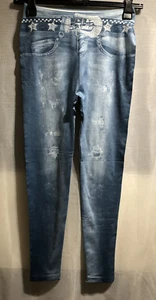 WOMENS BLUE LEGGINGS SIZE: S/M FITS SIZE 6/8 (WL02) - Picture 1 of 8