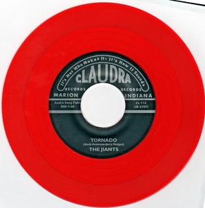 The Jiants -TORNADO - 45rpm on red vinyl (NEW) - ROCKABILLY CLASSIC - Picture 1 of 6