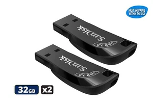 Sandisk Ultra Shift 32GB 3.2 Flash Drive USB for Computers and Laptops (2 Pack) - Picture 1 of 4