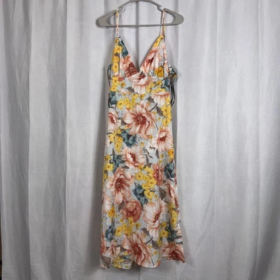 Nuevo con etiquetas Maxi Vestido Forever 21 Para Mujer Correa de Espagueti Tropical Floral Talla XL Foto 1 de 4