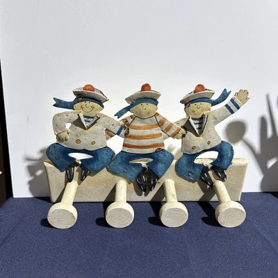 Vintage Sailor Coat Hook Hanger Wall Mount Nautical Child Lake Beach Decor Kids - Image 1 of 4