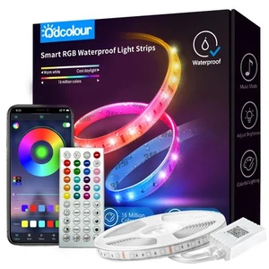 Odcolour 100 Fuß Außen Wasserdicht LED Lichtstreifen, 12 V Außen RGB LED Streifen... - Bild 1 von 9