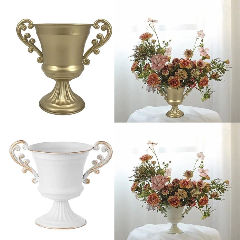 Blumenvase Metall Schale Urne Pflanztopf Trockenblumenfüller Tischdeko für Zuhause - Bild 1 von 1