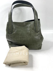 Borsa donna Coccinelle in pelle verde incl. sacchetto antipolvere cm 44 x 30 circa - Foto 1 di 6