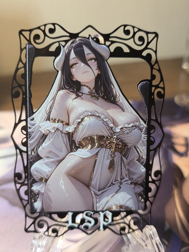 Albedo Overlord Waifu Serialized Metal Card - Image 1 of 1