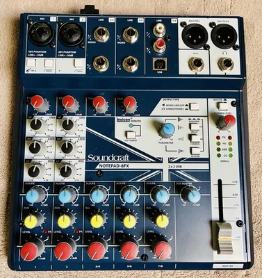 MIXER - Soundcraft ‎Notepad-8FX 8 Channels Analog  - Image 1 of 4