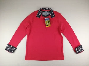 Neu mit Etikett Orvis Gr. Small Salsa 1/4-Reißverschluss gerippter Pullover Pulli Blumenbesatz Flip-Manschetten - Bild 1 von 12