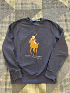 Vintage Ralph Lauren Polo Bear Riding Pony Crewneck Sweatshirt Equestrian Gr. SP - Bild 1 von 6